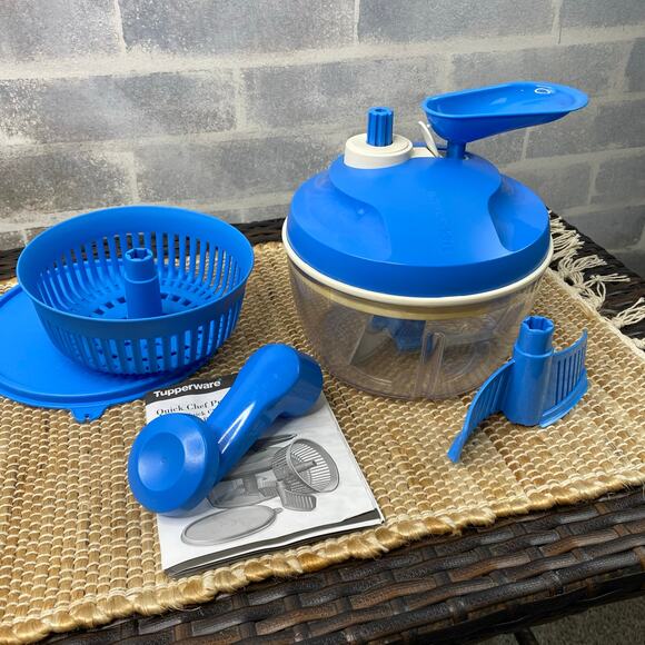 Tupperware Quick Chef Pro System Manual Food Processor, Chop, Mix, Whisk, Seal - Picture 2 of 13